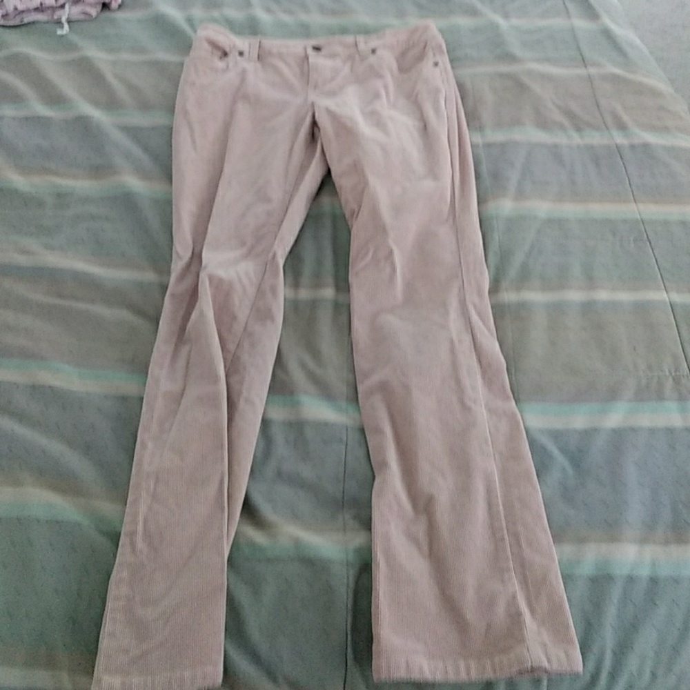 Cord Skinny Jeans in Light Pink Size 9/10 Short